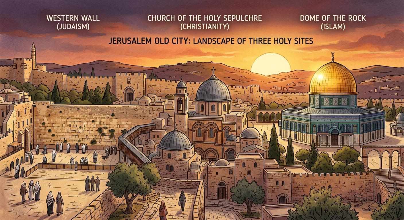 耶路撒冷老城与三大宗教圣地