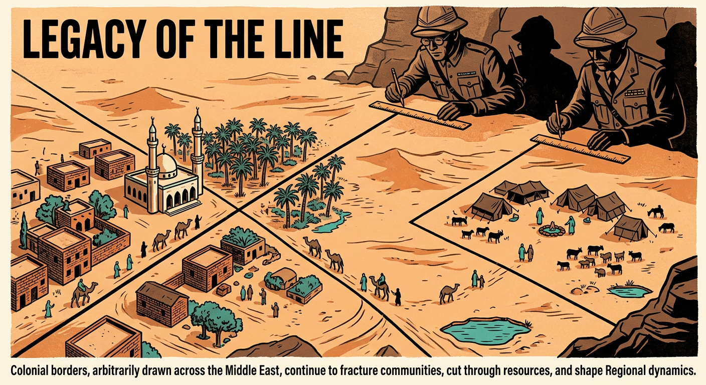 直线国界的遗产