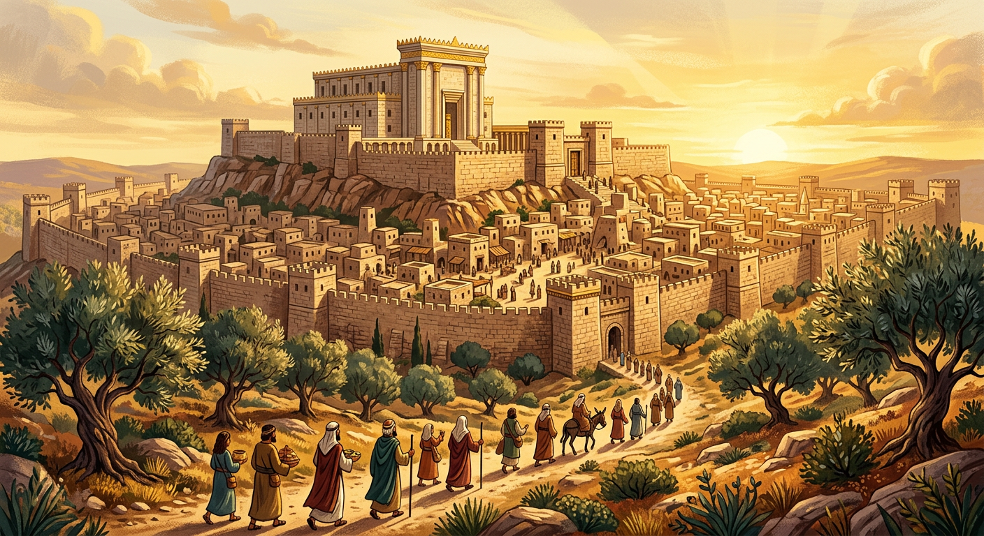 古代耶路撒冷圣殿与犹太王国的辉煌
