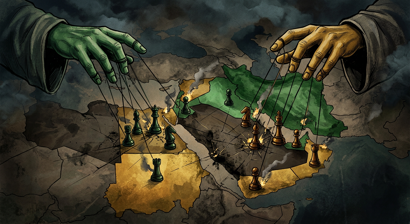 中东代理人战争地图