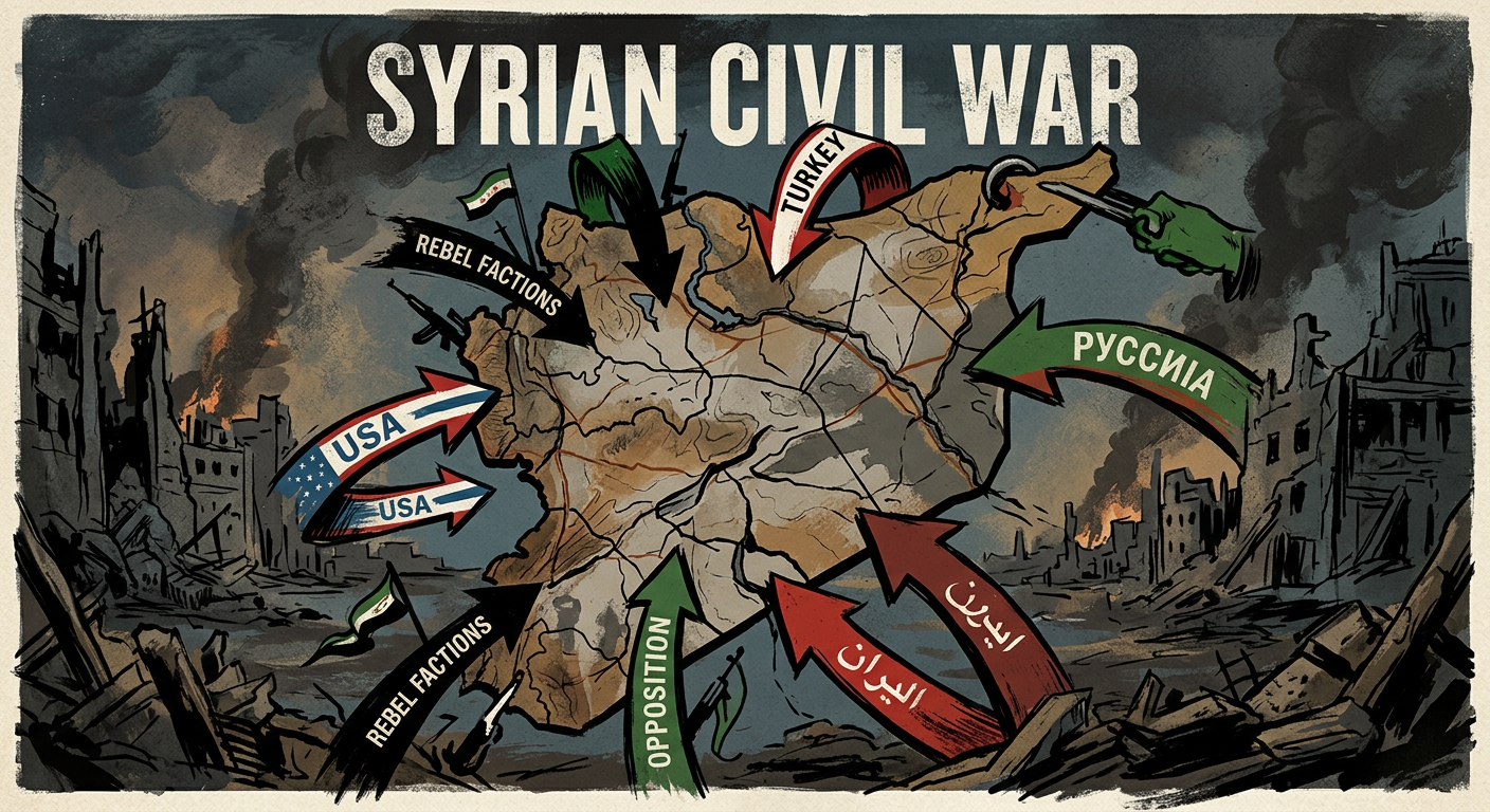 叙利亚内战多方势力交织的混乱局面